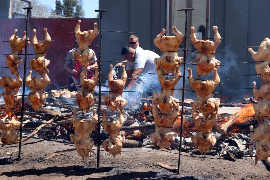 chicken on barbecue